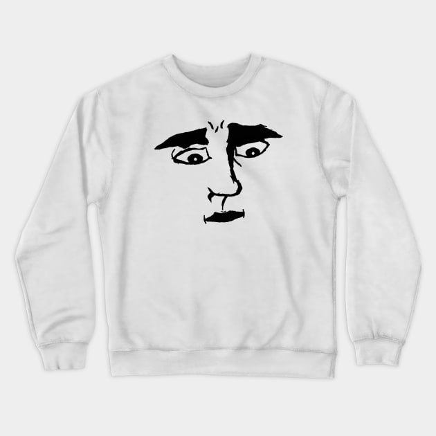 Judging Face Crewneck Sweatshirt by DrawAHrt